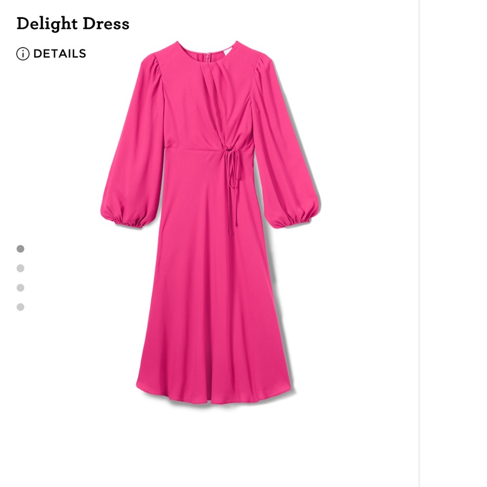 CAbi Vibrant Pink Long Sleeve Dress